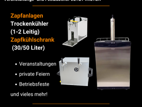 🍺 Mobile Zapfanlage & Kühlschrank - Verleih für Events, Feste & Gastronomie