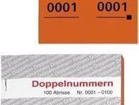 Doppelnummern / Garderobenmarken
