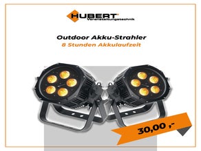 Akku-LED-Scheinwerfer für den Außenbereich