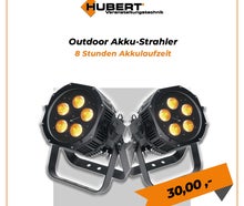Akku-LED-Scheinwerfer für den Außenbereich