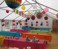 Pavillon, Partyzelt, Zelt 6x12 m mit Zeltboden und Heizstrahlern