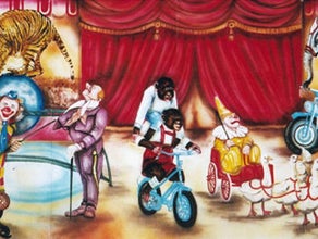 Zirkus Manegen Kulisse, Zirkus, Cirkus, Manege, Tiere, Löwe, Elefant, Jongleur