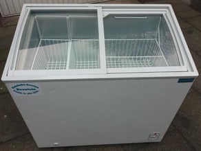 Glasdeckel-Gefriertruhe 200 ltr., Kühltruhe