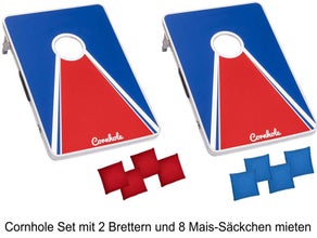 Corn Hole Spiel, Cornhole Set für Party, Feier und Event mieten