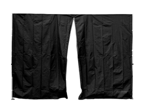 Seitenwand 3 m mit Eingang schwarz (Standard) mieten