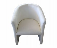 Cocktailsessel Leder weiß