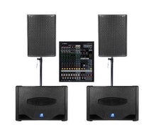 2800W Musikanlage, Partyanlage, Partyset, PA Anlage, Tonanlage, Boxen, optional mit Bluetooth (Aufpreis 10 Euro)