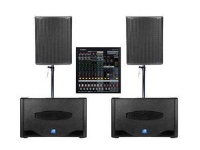 2800W Musikanlage, Partyanlage, Partyset, PA Anlage, Tonanlage, Boxen, optional mit Bluetooth (Aufpreis 10 Euro)