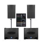 2800W Musikanlage, Partyanlage, Partyset, PA Anlage, Tonanlage, Boxen, optional mit Bluetooth (Aufpreis 10 Euro)