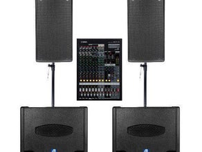2800W Musikanlage, Partyanlage, Partyset, PA Anlage, Tonanlage, Boxen, optional mit Bluetooth (Aufpreis 10 Euro)