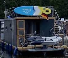 my Seahouse 3 Luxus Hausboote mieten auf der Mecklenburgischen Seenplatte! Führerscheinfrei!