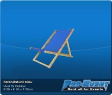 Strandstuhl blau