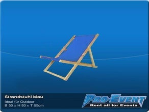 Strandstuhl blau