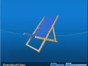 Strandstuhl blau
