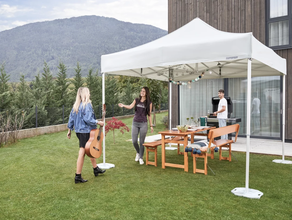 MASTERTENT Schnellspannzelt 3 x 3 Meter, weiß