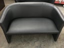 Cocktailsessel Leder schwarz 2 Personen