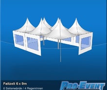 Faltzelt 6 x 9m