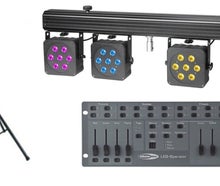 LED Lichtanlage mit 4 Scheinwerfern für Parties in OWL