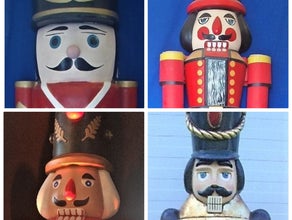 Nussknacker Figur, Weihnachten, Weihnachtsmann, Nüsse, Weihnachtsfiguren, 3D