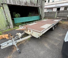 Autotransportanhänger mieten – 2.700 kg | kippbar | E-Seilwinde