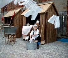 Handwerksvorführung - Waschfrau