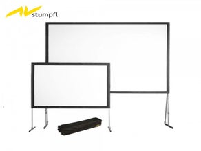 Riesenleinwand 60qm 11,0m x 5,4m  - Steck Gestell und Aufprotuch STUMPFL