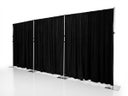 Pipe & Drape System mieten – Mobiles Vorhangsystem & Raumtrenner (3x3m) für Events