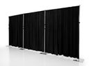 Pipe & Drape System mieten – Mobiles Vorhangsystem & Raumtrenner (3x3m) für Events - Galerie - Bild 1