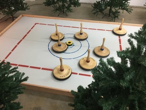 Mobile Premium Eisstockbahn - Eisstockschießen - Curlingbahn - Latterspiel für indoor und outdoor geeignet deutschlandweiter Versand