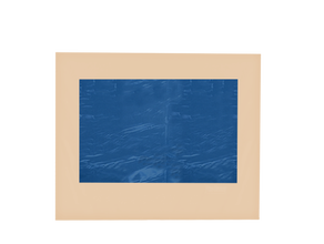 Seitenwand 4 m mit Panoramafenster Sandfarbe (Mastertent) mieten – Servicematerial