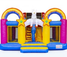 Hüpfburg Slidebox Einhorn
