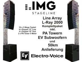 Musikanlage inkl.Tower und Lieferung - Line Array L-2000 IMG