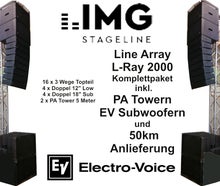 Musikanlage inkl.Tower und Lieferung - Line Array L-2000 IMG