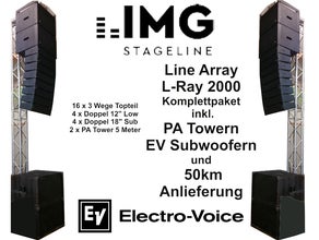 Musikanlage inkl.Tower und Lieferung - Line Array L-2000 IMG