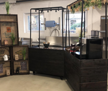 Kaffeebar industrial mieten – Bartheke, Mobile Bar, Ausschanktheke, Eventtheke