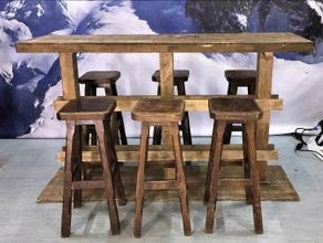 Hochtische, Stehtisch, Rustikal Stehtheke - Theke - Bar - Barhocker - Tisch - Thekentisch -