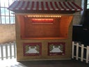 Verkaufshütte oder Pavillon z.B. für den Weihnachtsmarkt, Marktstand, Bude, Weihnachtsmarktbude, Verkaufsstand, Teststation, Testbude, Corona