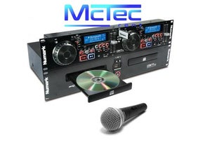 DJ Set Erweiterung I Doppel-CD-Player mit USB + Mikrofon