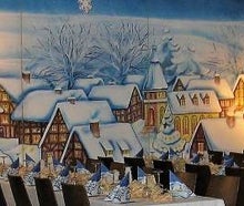 Winterdorf - Kulisse, Winter, Weihnachten, Schnee