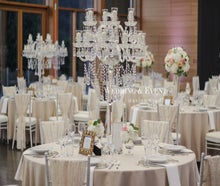 17-Arm Kristall Kerzenständer Kerzenleuchter inkl. Glasaufsatz Vase Chiavari Tiffany Stuhlhusse Hochzeit Stuttgart Baden Baden München