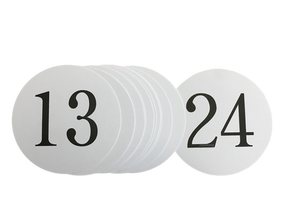 Tischnummern Set 13-24