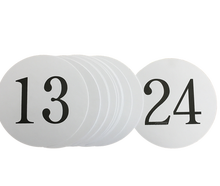 Tischnummern Set 13-24