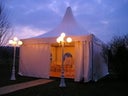 Pagodenzelt mit Boden, 5x5m