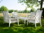 Rattan Beistelltisch / outdoor Loungetisch EDEN ST weiß - Galerie - Bild 2