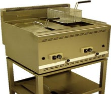 Gas Friteuse 2 x 15 Liter Fritteuse 20 kw Standgerät