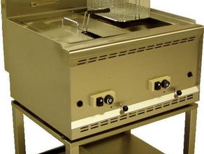Gas Friteuse 2 x 15 Liter Fritteuse 20 kw Standgerät