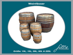 Weinfass // Holzfass - Perfekt als Stehtisch - Loungetisch für Ihr Fest / in verschiedene Größen