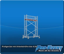 Rollgerüst mit Arbeitshöhe bis 4,5m