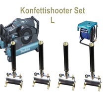 Konfettishooter  L - 4er Set - Konfettikanone -Streamer