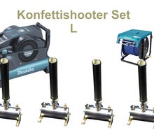 Konfettishooter L - 4er Set - Konfettikanone -Streamer